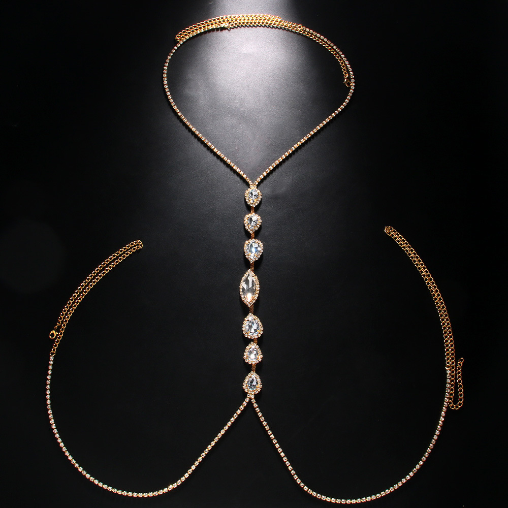 Fashion Sexy Water Drop Neckla - Body Jewelry Harness recensie en prijs