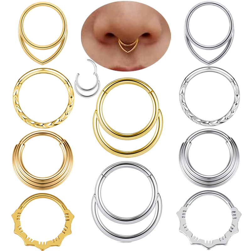 Nose Hoop Earrings Metal Nose  - Body Jewelry Earrings recensie en prijs