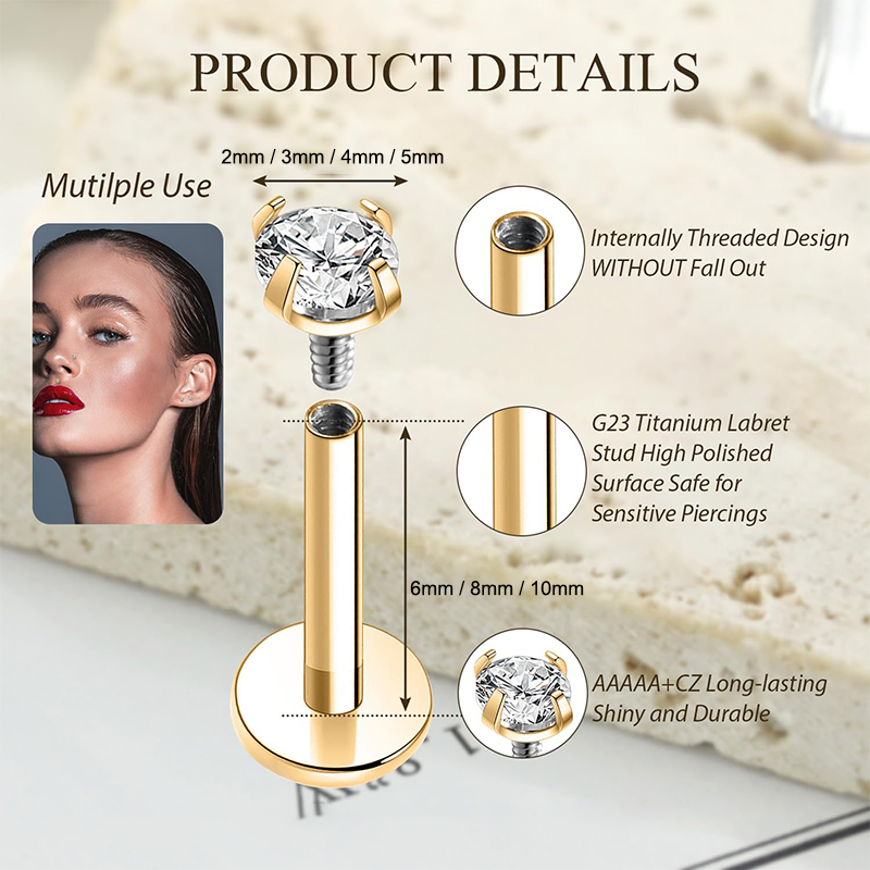 16G Titanium Internally Thread - Body Jewelry Internally Threaded recensie en prijs