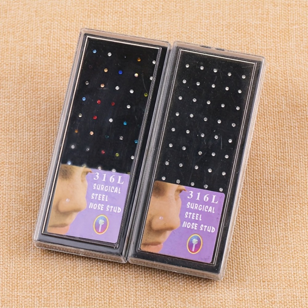 60pcs Nose Ring Set Stud Earri - Body Jewelry Store recensie en prijs