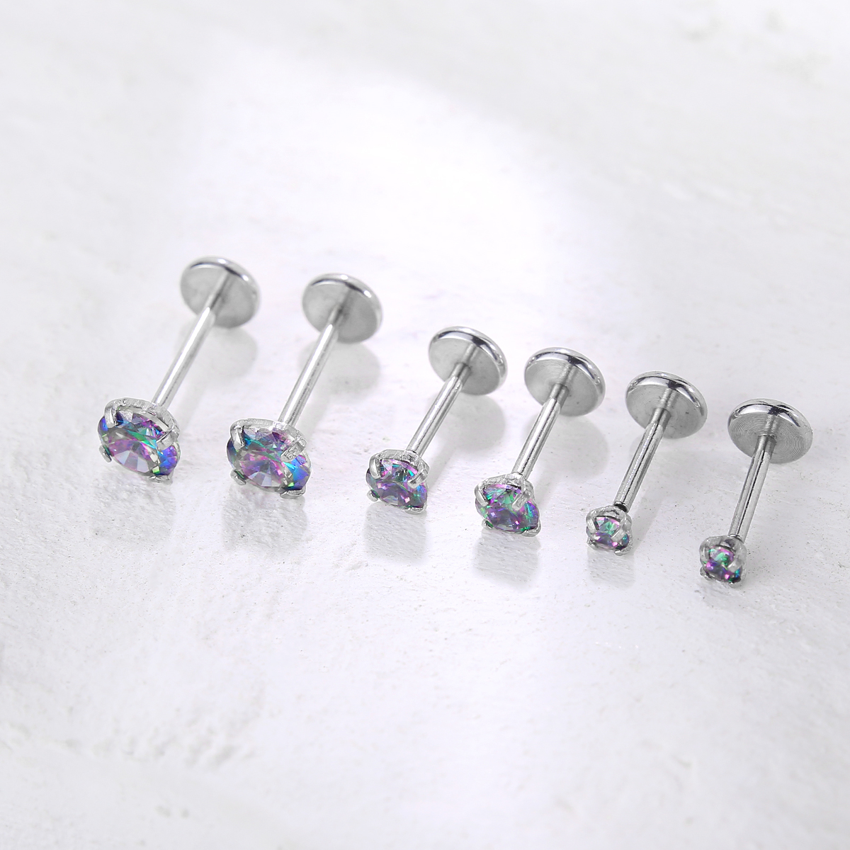 20G Flat Back Threadless Earri - Body Jewelry Threadless recensie en prijs
