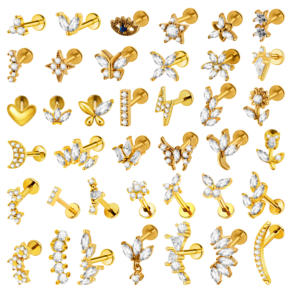 1PC Stainless Steel Lip Studs  - Body Jewelry Internally Threaded recensie en prijs