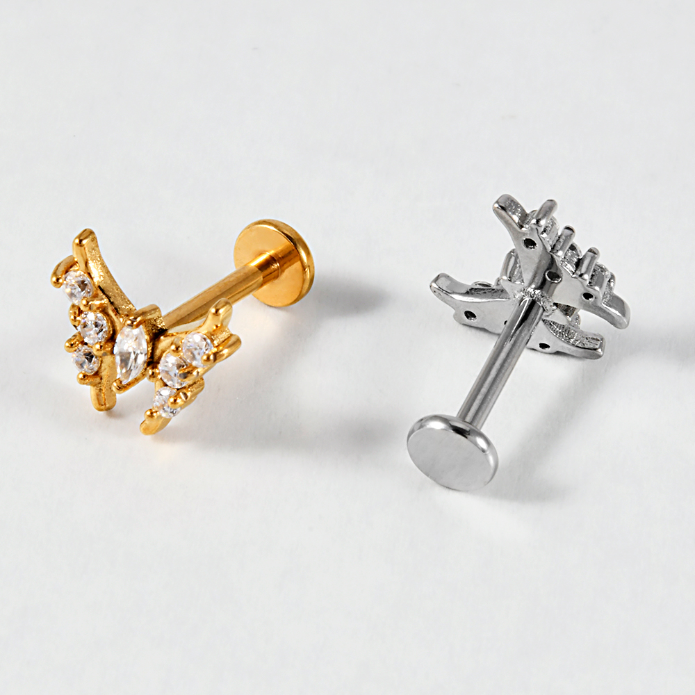 1PC Stainless Steel Lip Studs  - Body Jewelry Internally Threaded recensie en prijs