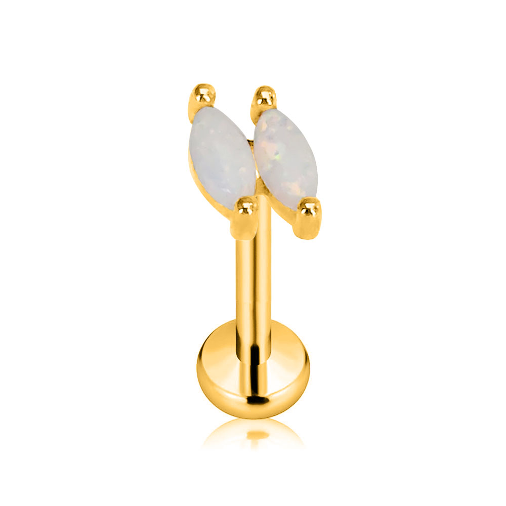 ASTM F136 G23 Titanium Flower  - Body Jewelry Threadless recensie en prijs