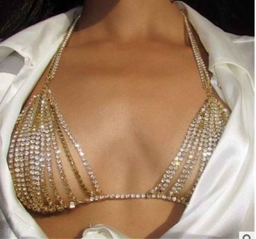 Luxury Heart Crytal Bikini Bod - Body Jewelry Rhinestone recensie en prijs
