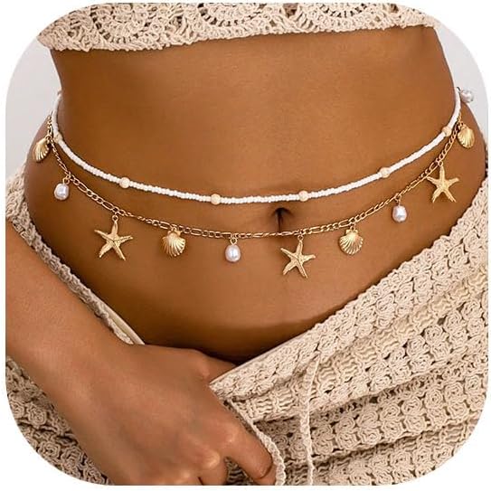 Starfish Waist Chain Women Adj - Body Jewelry Waist recensie en prijs