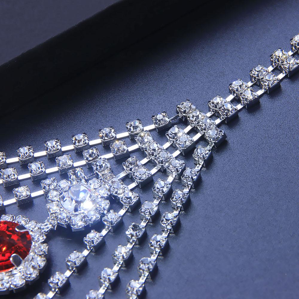 Sexy Body Chain Lingerie Red C - Body Jewelry Rhinestone recensie en prijs