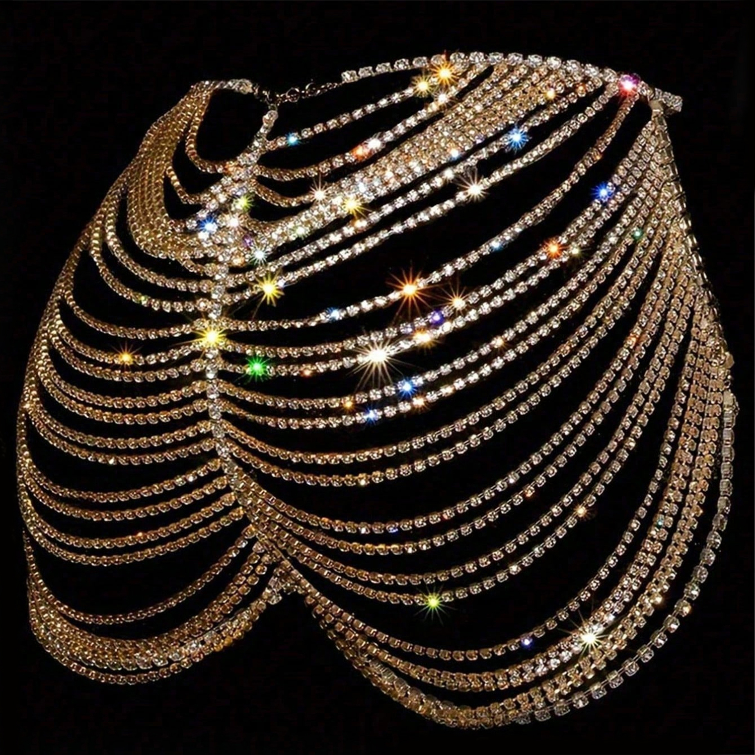 1pcSexy Fashionable Rhinestone - Body Jewelry Rhinestone recensie en prijs