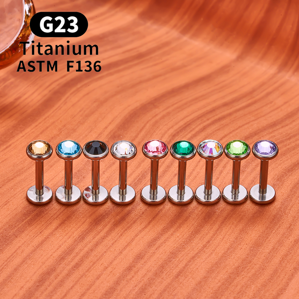 ASTM F136 Titanium Labret Lip  - Body Jewelry Internally Threaded recensie en prijs