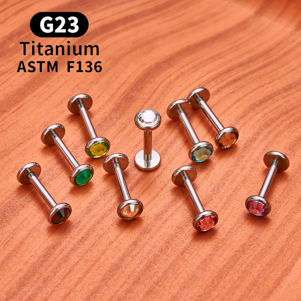 ASTM F136 Titanium Labret Lip  - Body Jewelry Internally Threaded recensie en prijs