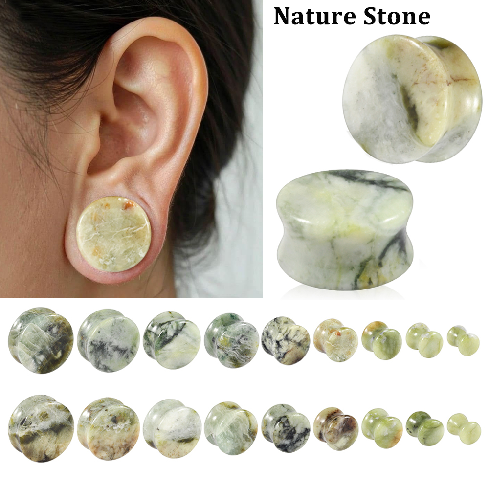 1-2PCS Nature Green-yellow Jad - Yellow Body Jewelry recensie en prijs