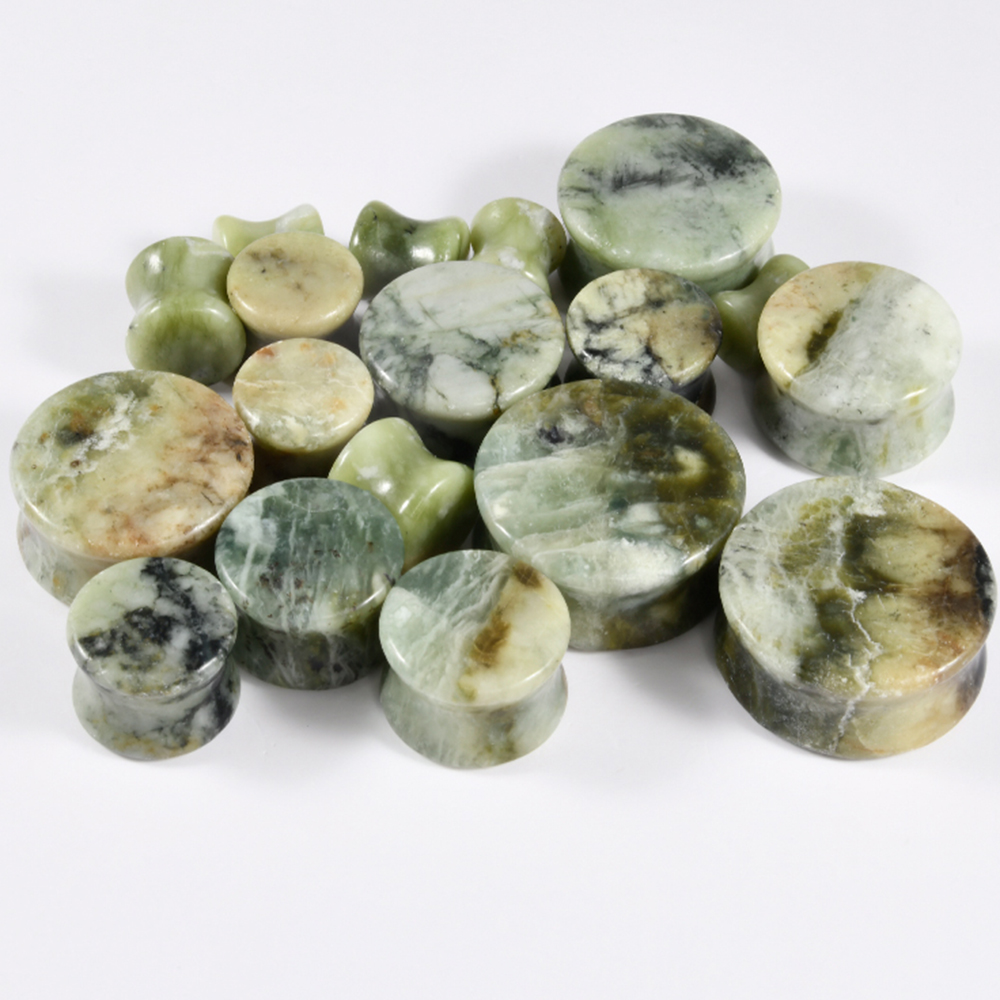 1-2PCS Nature Green-yellow Jad - Yellow Body Jewelry recensie en prijs