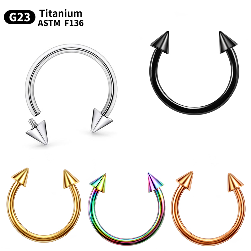 1PC G23 Titanium Circular Pier - Body Jewelry Internally Threaded recensie en prijs