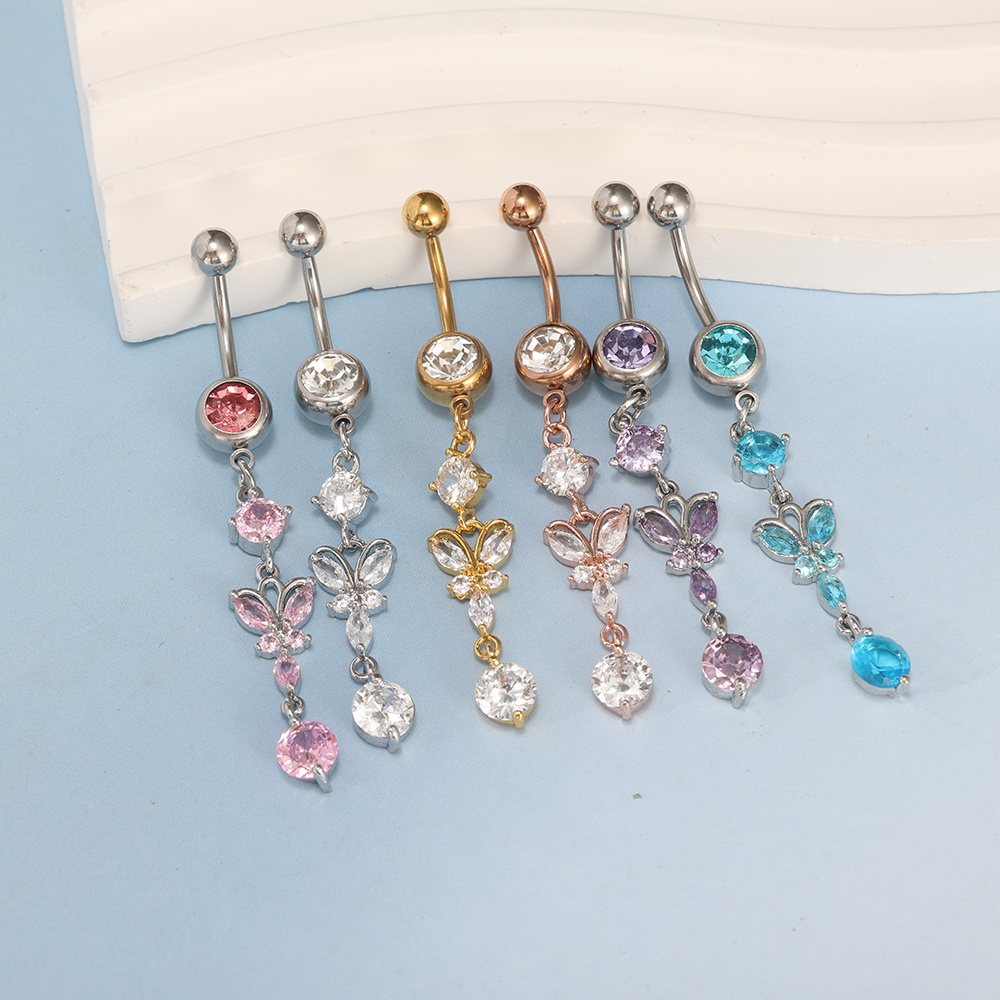 1pc Mixed Style Dangle Belly B - Body Jewelry Co recensie en prijs