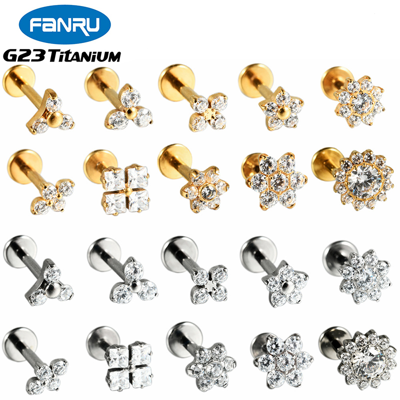 1PC ASTM F136 G23 Titanium Flo - Body Jewelry Internally Threaded recensie en prijs