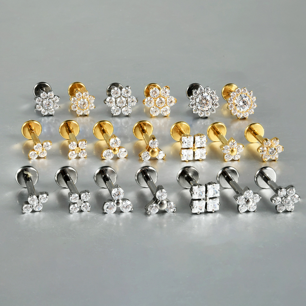 1PC ASTM F136 G23 Titanium Flo - Body Jewelry Internally Threaded recensie en prijs