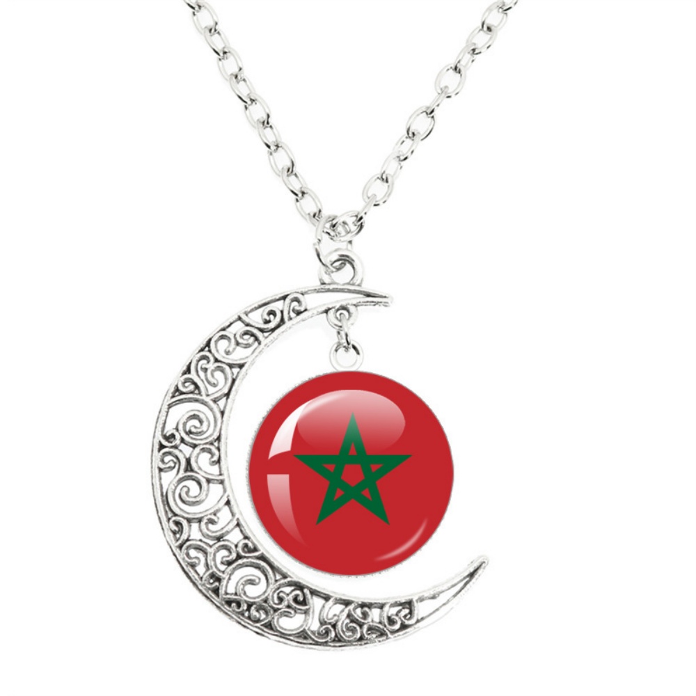 National Flag Moon Pendant Nec - Body Jewelry Australia recensie en prijs