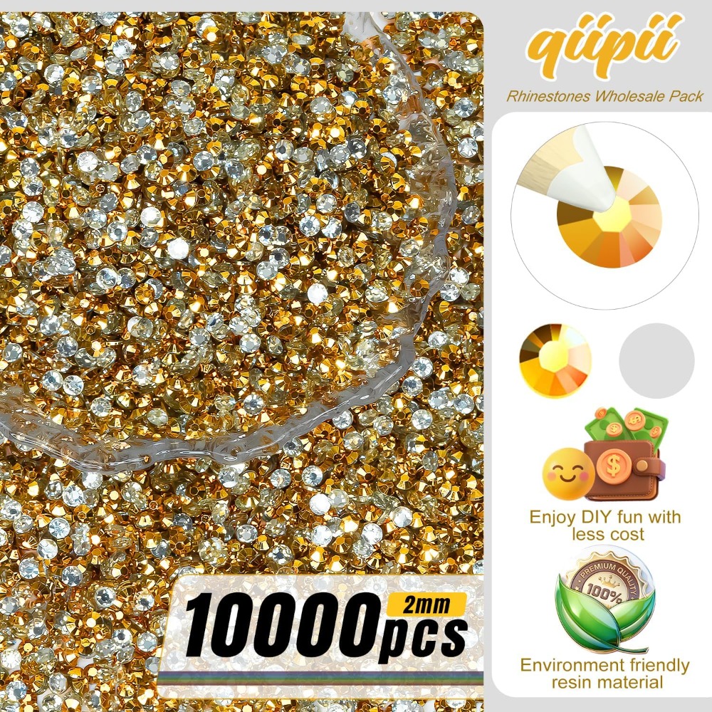 10000PCS 2mm Golden Yellow Res - Yellow Body Jewelry recensie en prijs