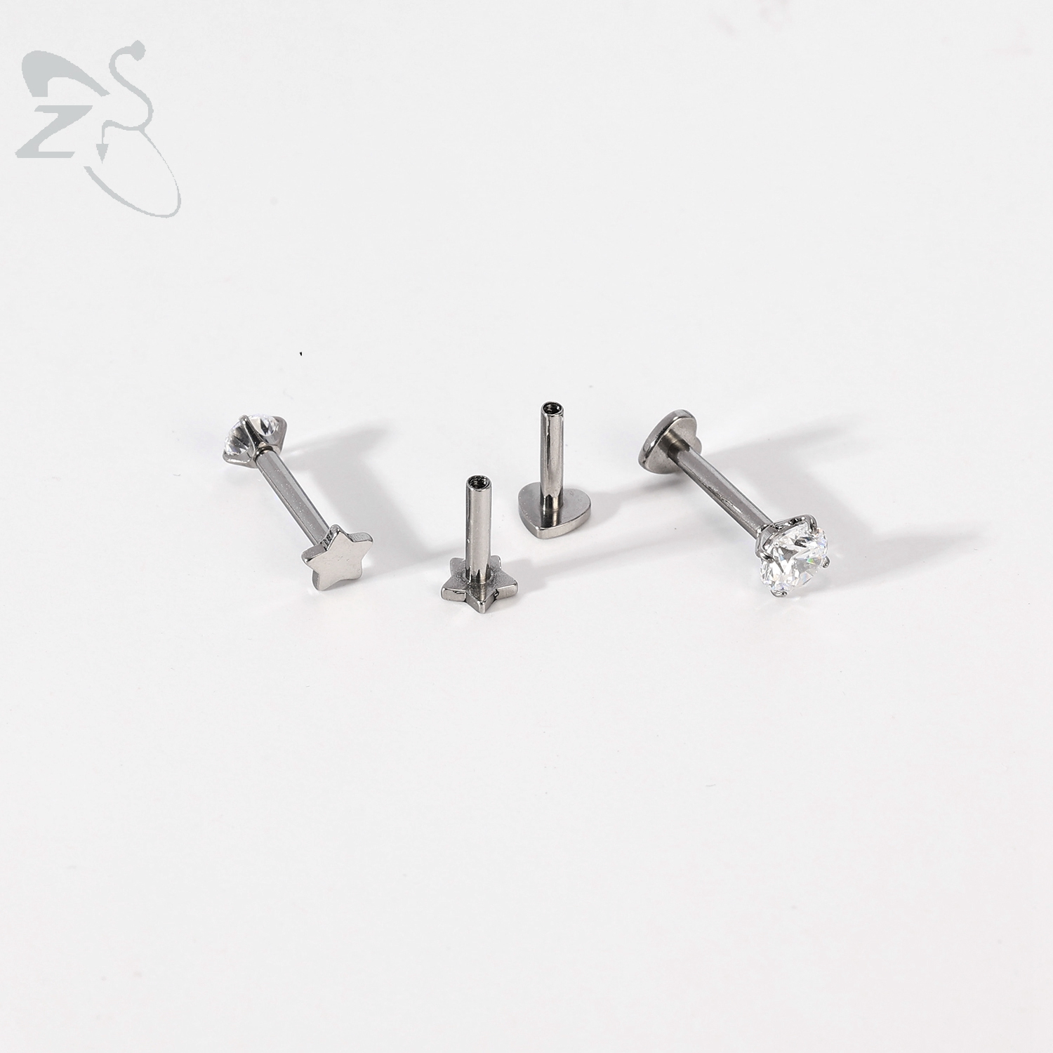 ZS 1PC Star Heart Spike Lip La - Body Jewelry Internally Threaded recensie en prijs