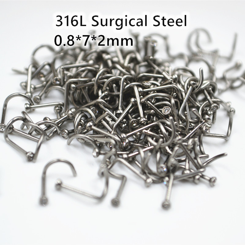 50pcs 20Gx7x2mm Gems Inside No - Body Jewelry Good Quality recensie en prijs