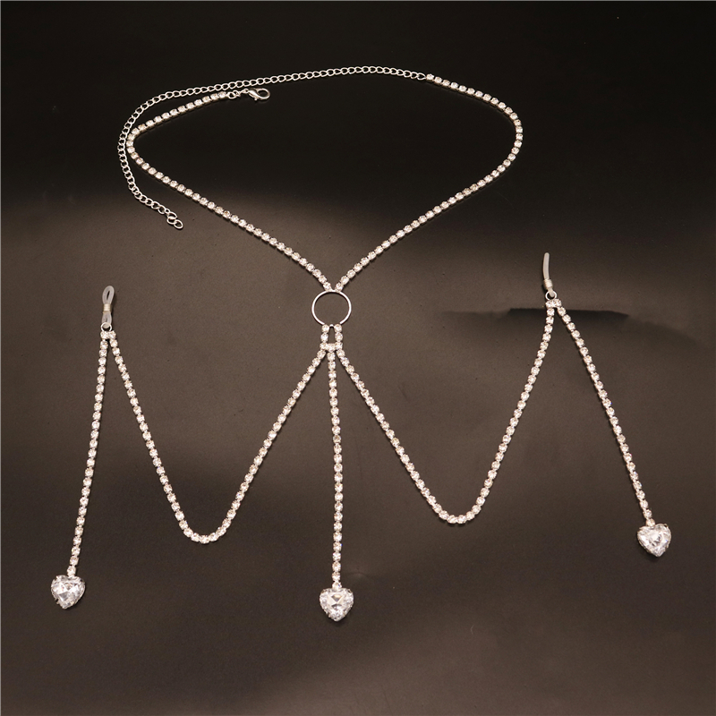 2023 New Fashion White Heart N - Body Jewelry Rhinestone recensie en prijs