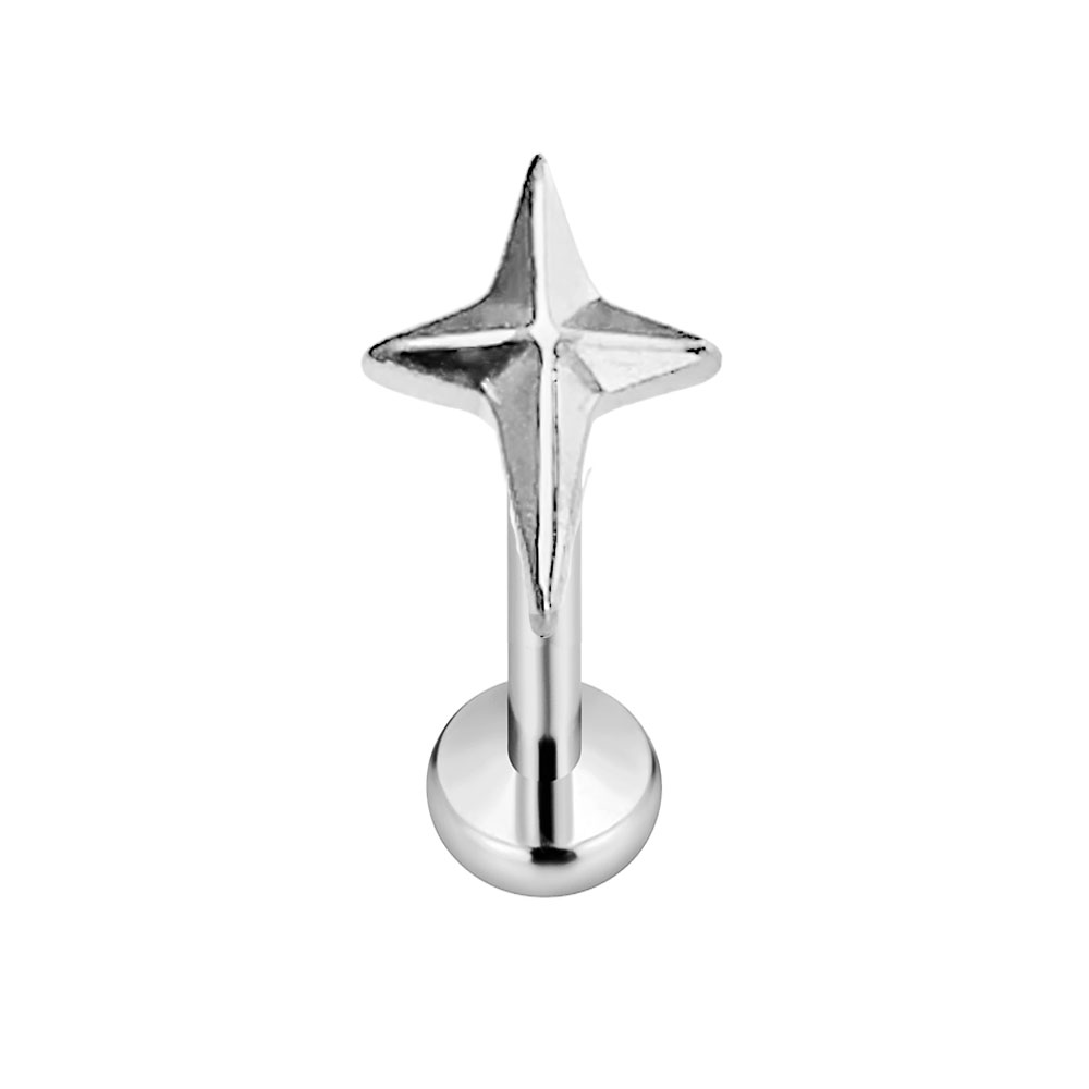 ASTM F136 G23 Titanium Star Cr - Body Jewelry Threadless recensie en prijs