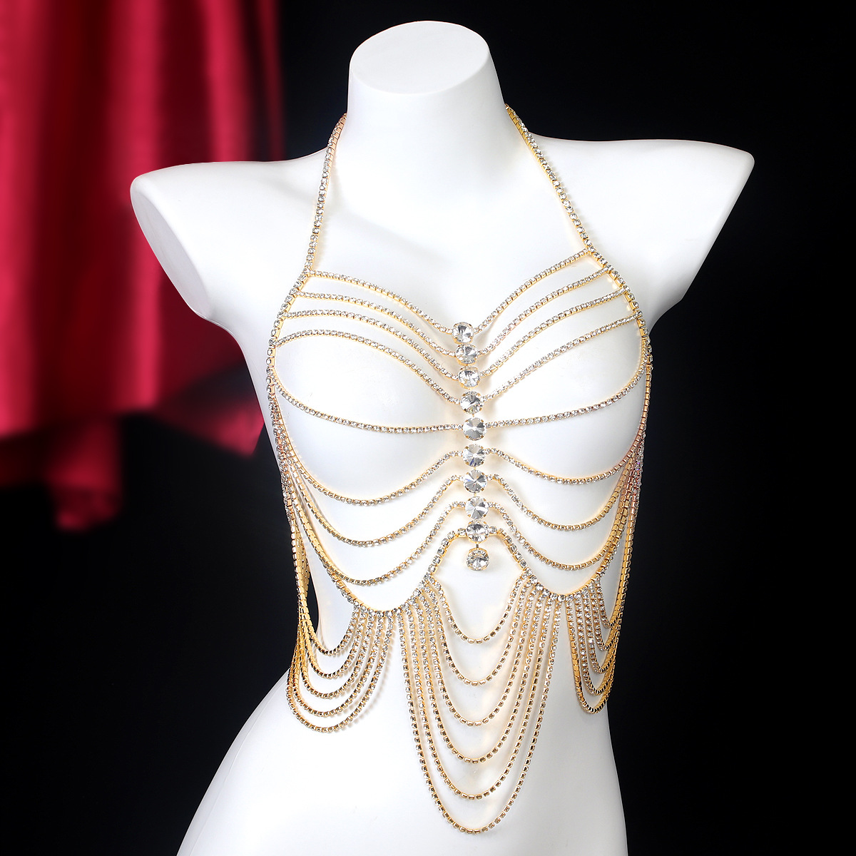Luxurious Stripe Tassels Retro - Body Jewelry Rhinestone recensie en prijs