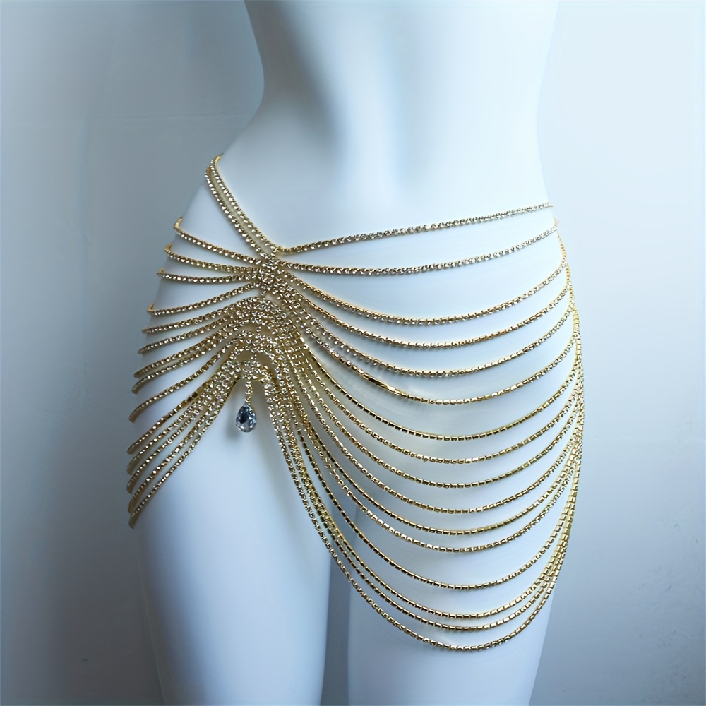 1PCS Sexy Shiny Tassel Crystal - Body Jewelry Rhinestone recensie en prijs