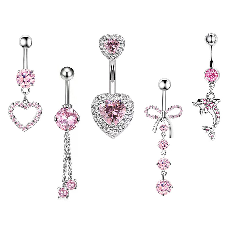 1PCS Pink Crown Belly Button R - Body Jewelry Belly Button Rings recensie en prijs