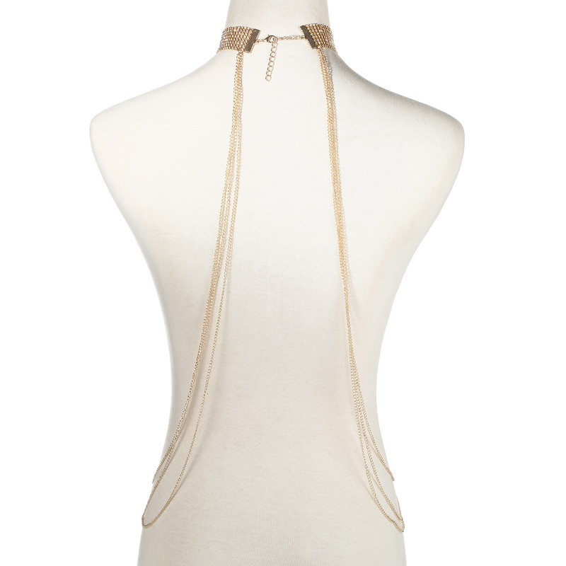 Gold Color Body Chain Women  R - Body Jewelry Harness recensie en prijs