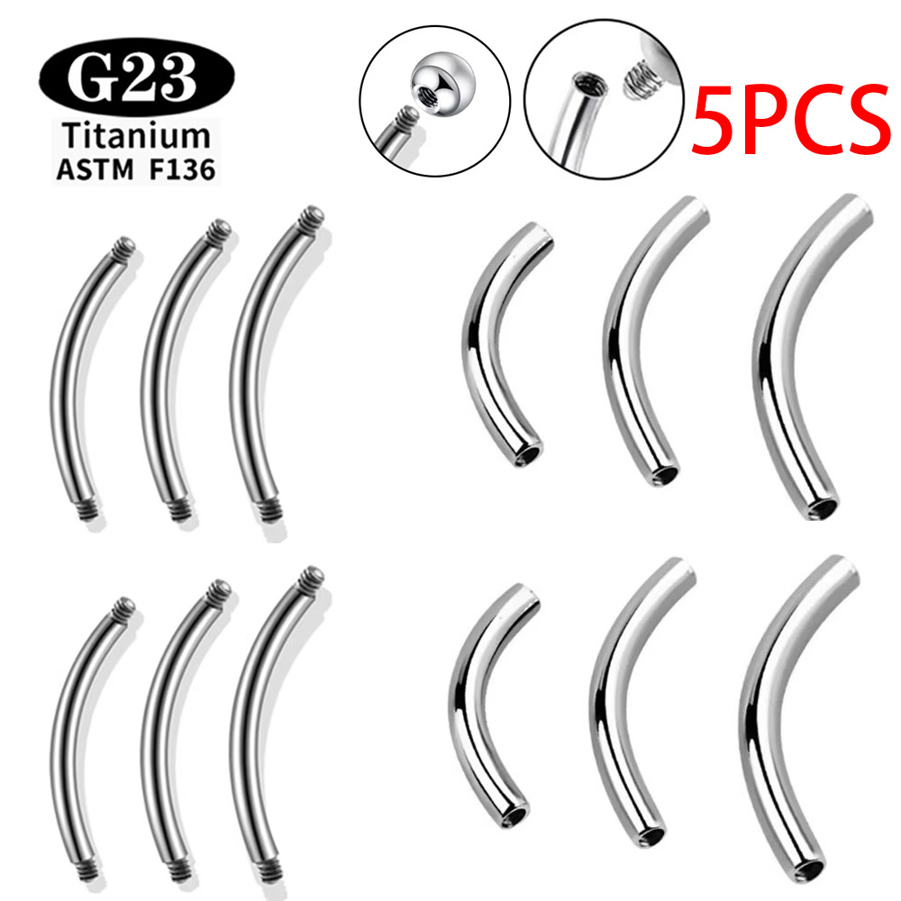 5 Pcs/Lot ASTM F136 Titanium I - Body Jewelry Internally Threaded recensie en prijs