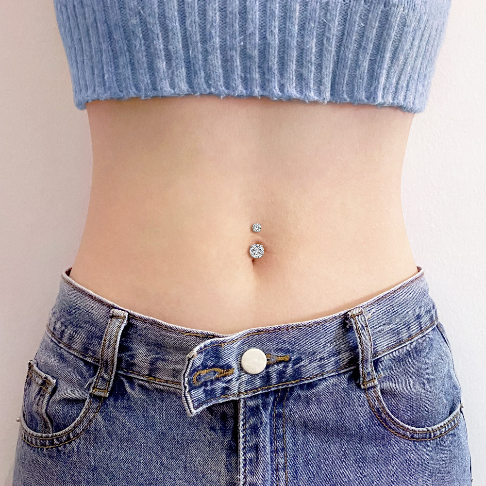 Fake Belly Piercing Cubic Zirc - Body Jewelry Belly Button Rings recensie en prijs