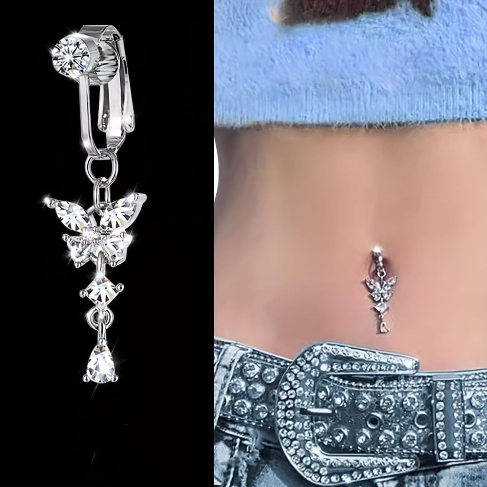 Butterfly Design Clip On Belly - Body Jewelry Belly Button Rings recensie en prijs