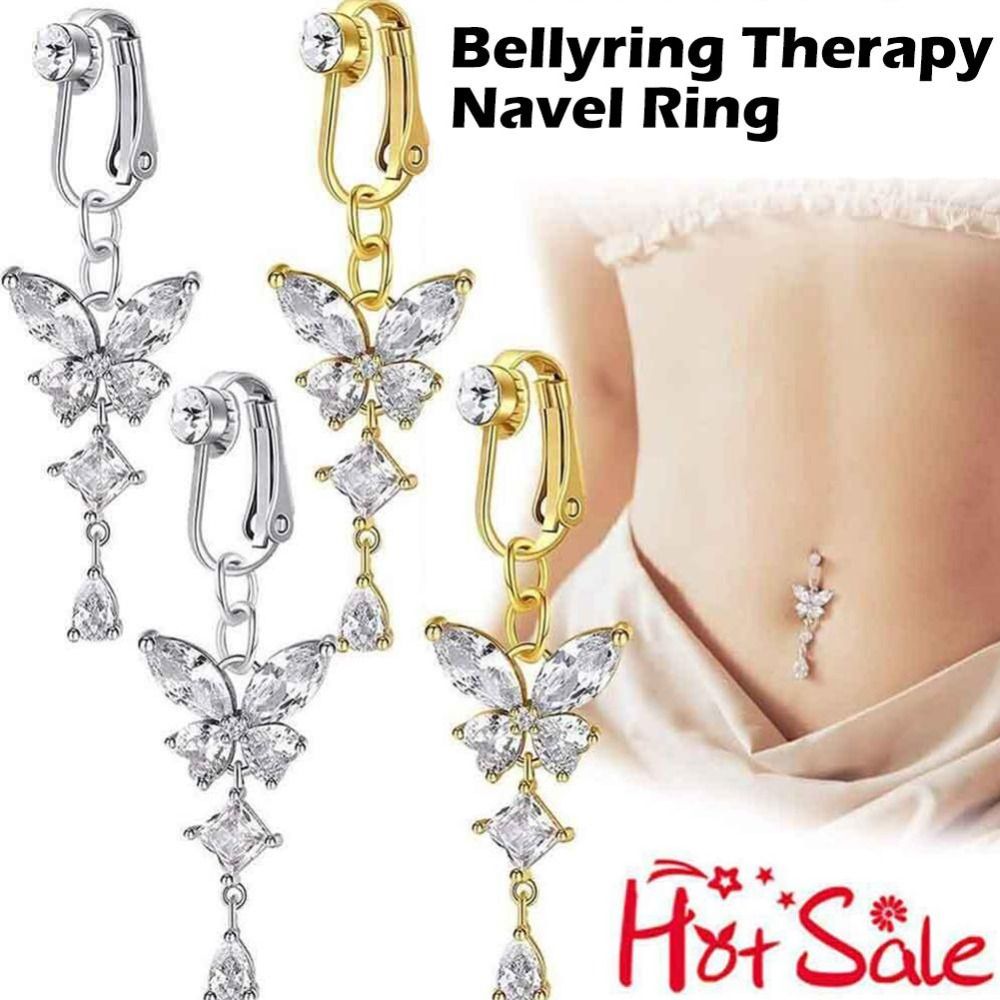 Butterfly Design Clip On Belly - Body Jewelry Belly Button Rings recensie en prijs