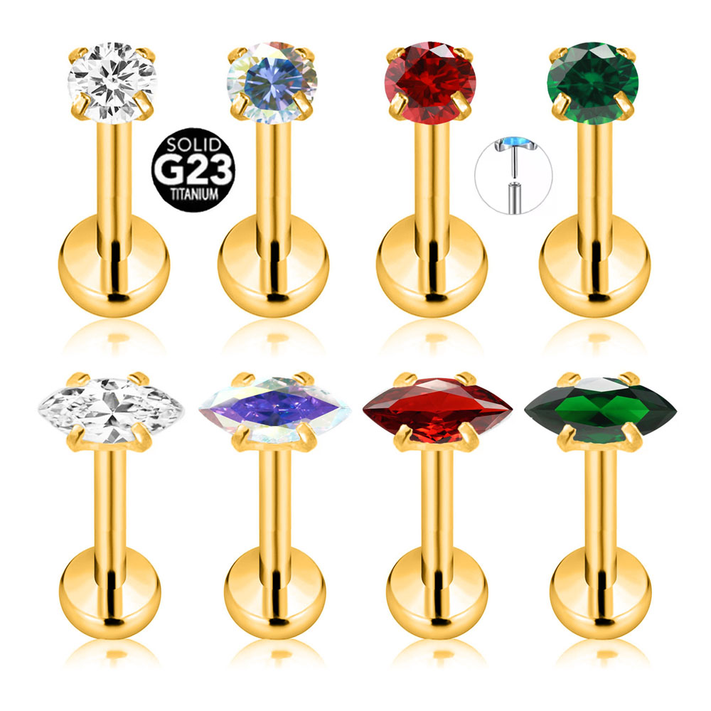 ASTM F136 G23 Titanium Marquis - Body Jewelry Threadless recensie en prijs