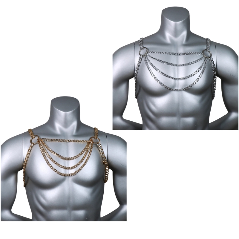 Men's Sexy Metal Body Chest Ch - Body Jewelry Harness recensie en prijs