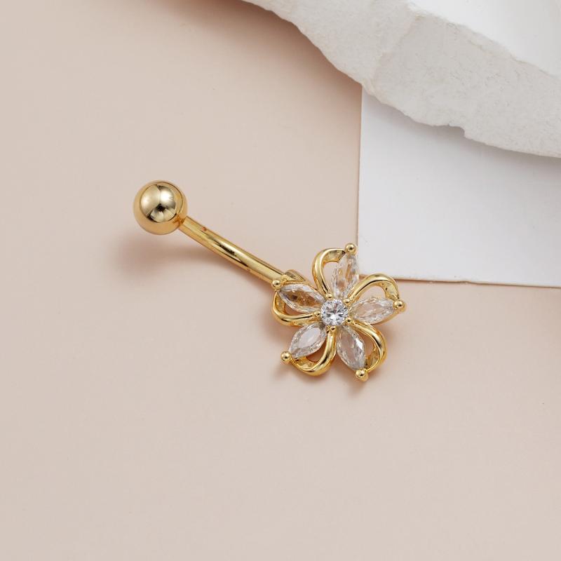 Sparkling Dangle Stainless Ste - Body Jewelry Belly Button Rings recensie en prijs