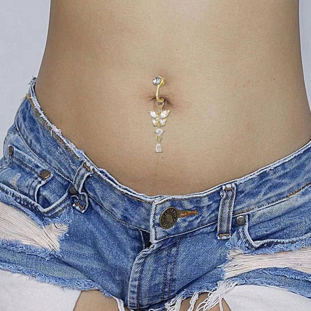 Butterfly Design Clip on Belly - Body Jewelry Belly Button Rings recensie en prijs