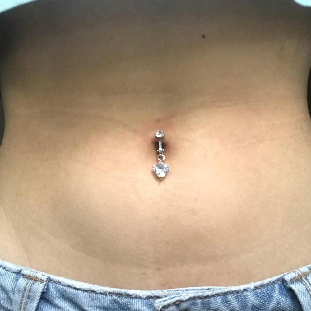 Gold Fake Belly Piercing Cubic - Body Jewelry Belly Button Rings recensie en prijs