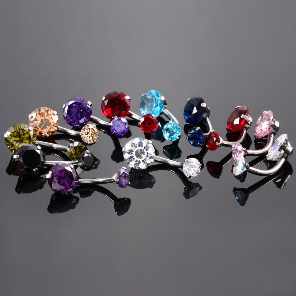 10PC  Navel Piercing Stainless - Body Jewelry Internally Threaded recensie en prijs