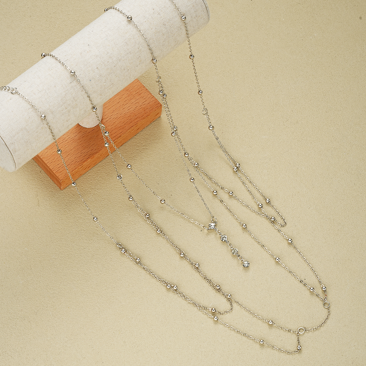 Vintage Silver Color Beaded Cr - Body Jewelry Harness recensie en prijs