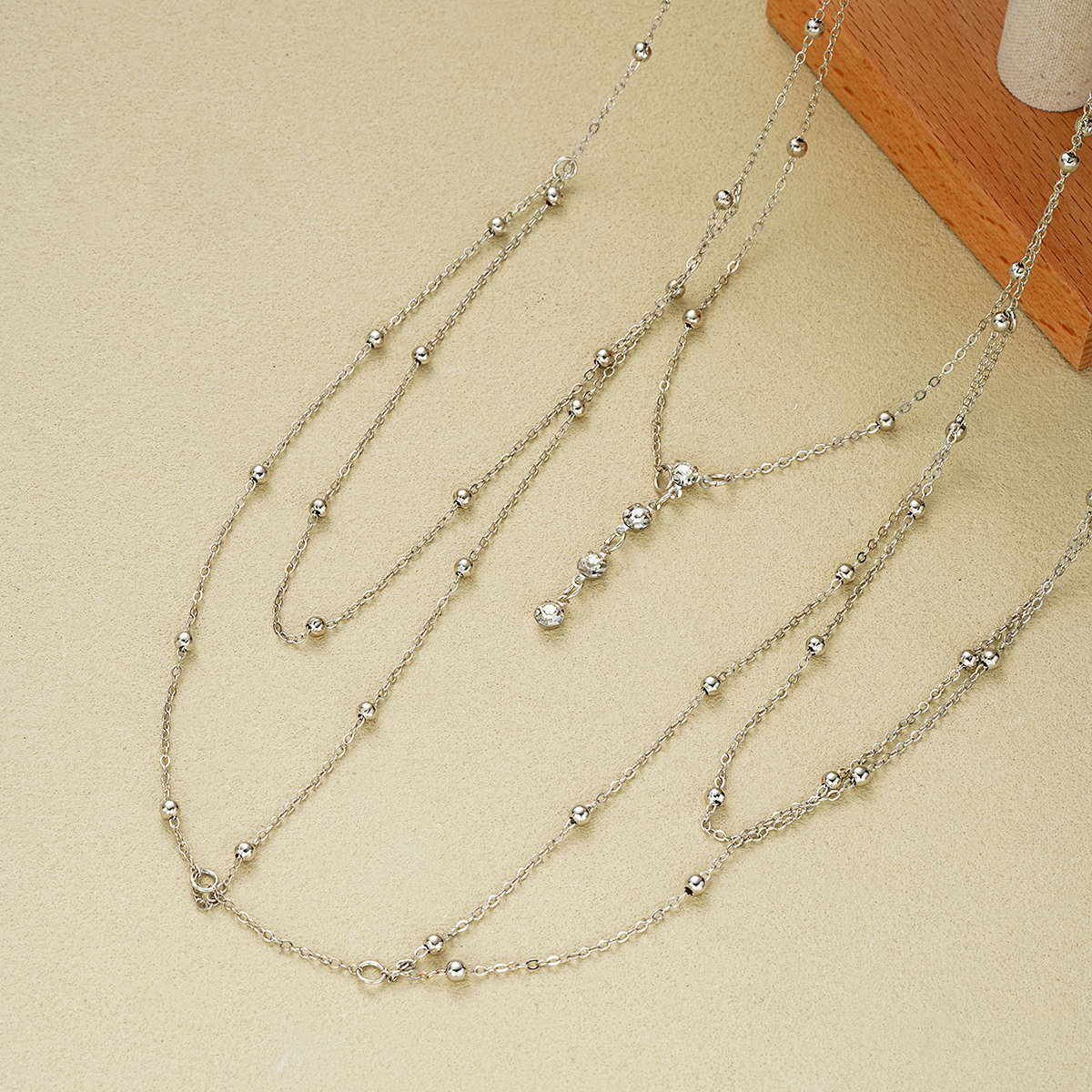 Vintage Silver Color Beaded Cr - Body Jewelry Harness recensie en prijs