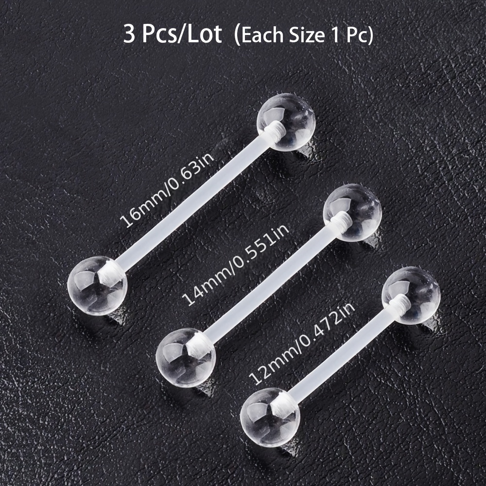 3pcs/Set (Each Size 1pc) Soft  - Body Jewelry Store recensie en prijs