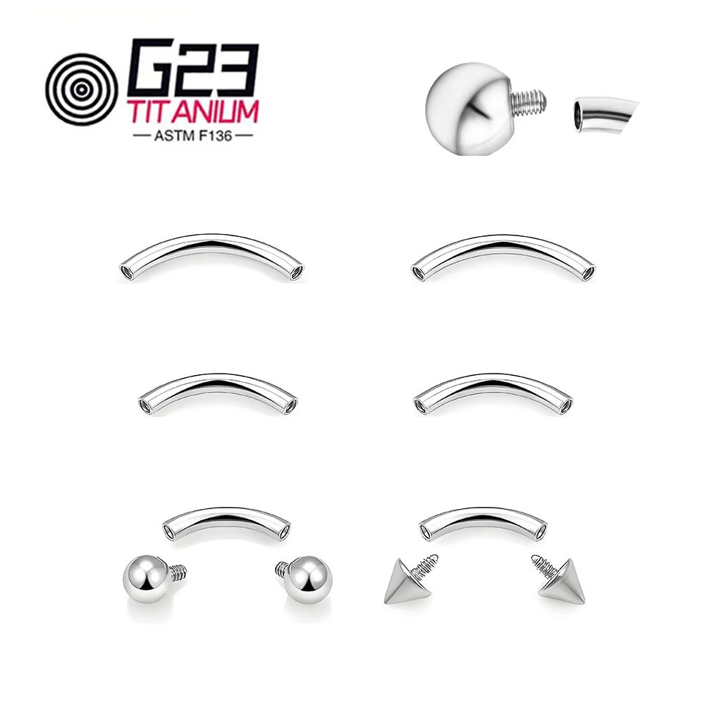 Wholesale 5/10/50pcs G23 Titan - Body Jewelry Internally Threaded recensie en prijs