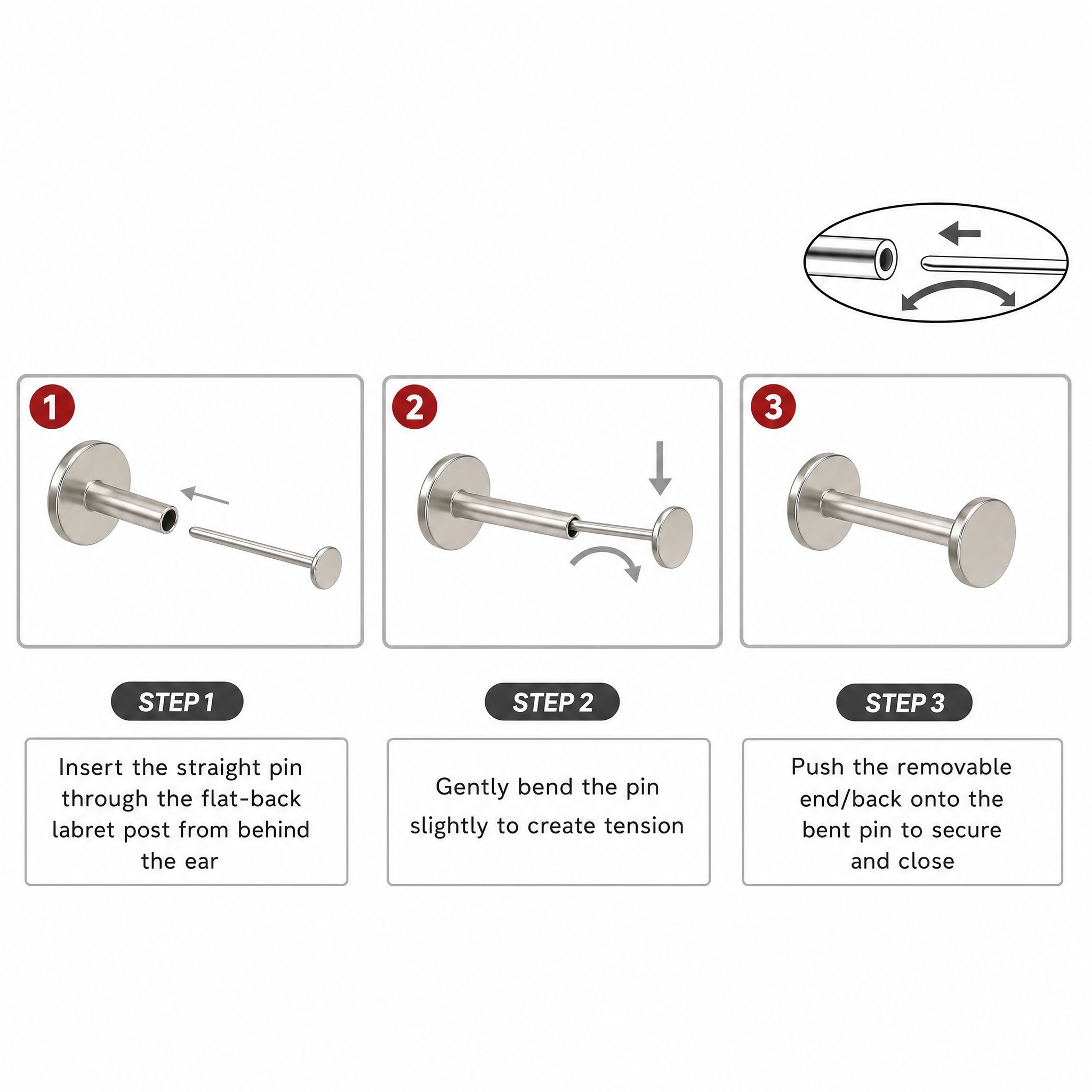 10pcs ASTM F136 Titanium Push  - Body Jewelry Threadless recensie en prijs