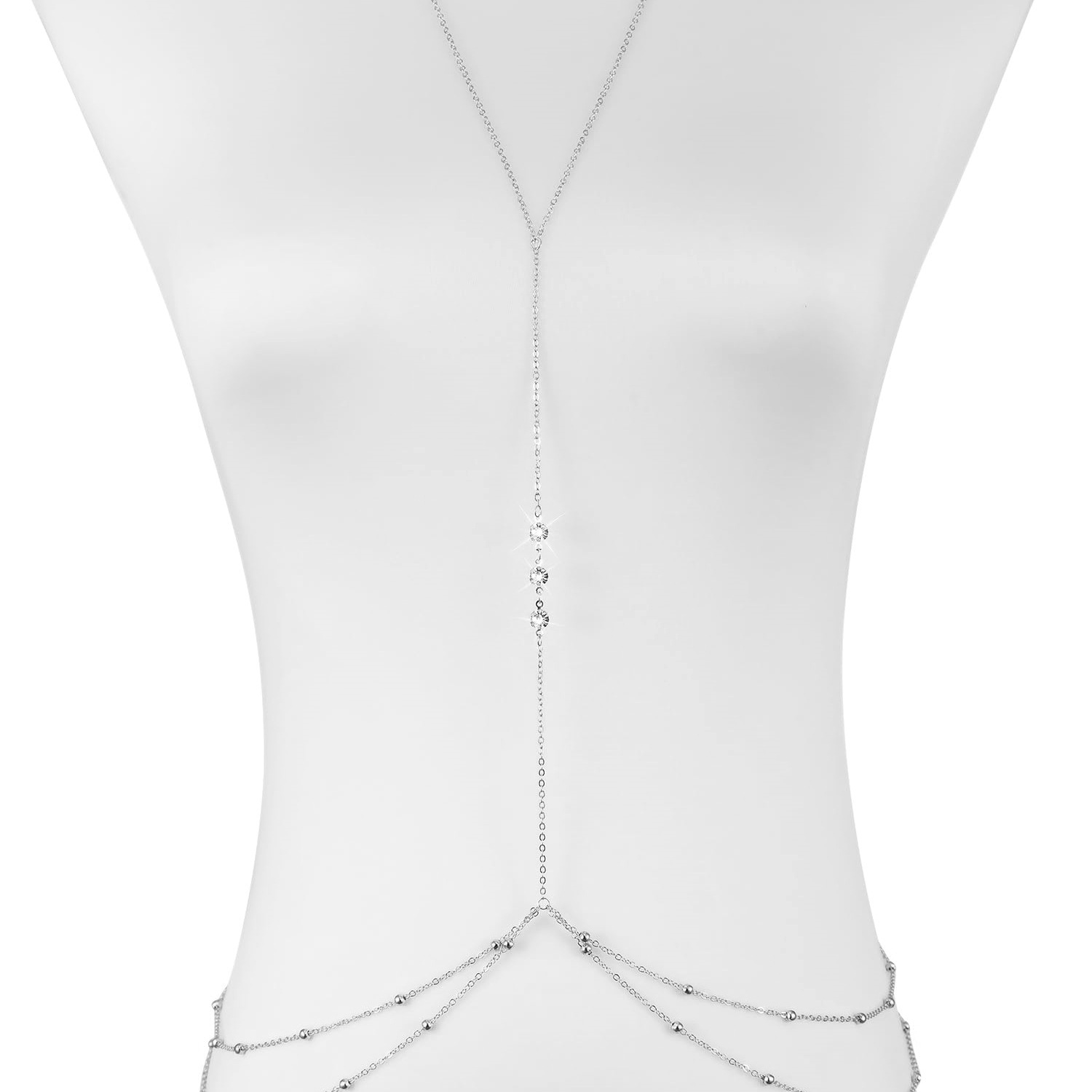 Simple Long Imitation crystal  - Body Jewelry Harness recensie en prijs