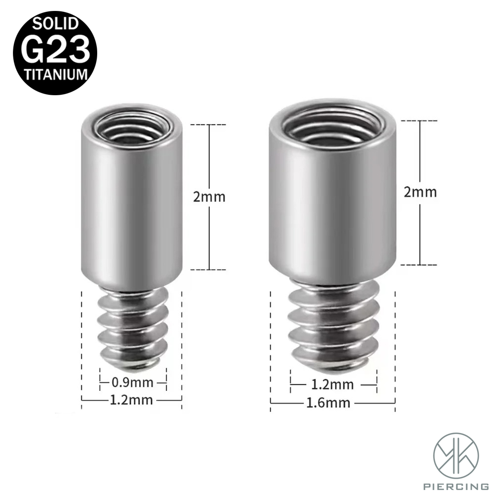 10 Pcs ASTM F136 Titanium Inte - Body Jewelry Internally Threaded recensie en prijs
