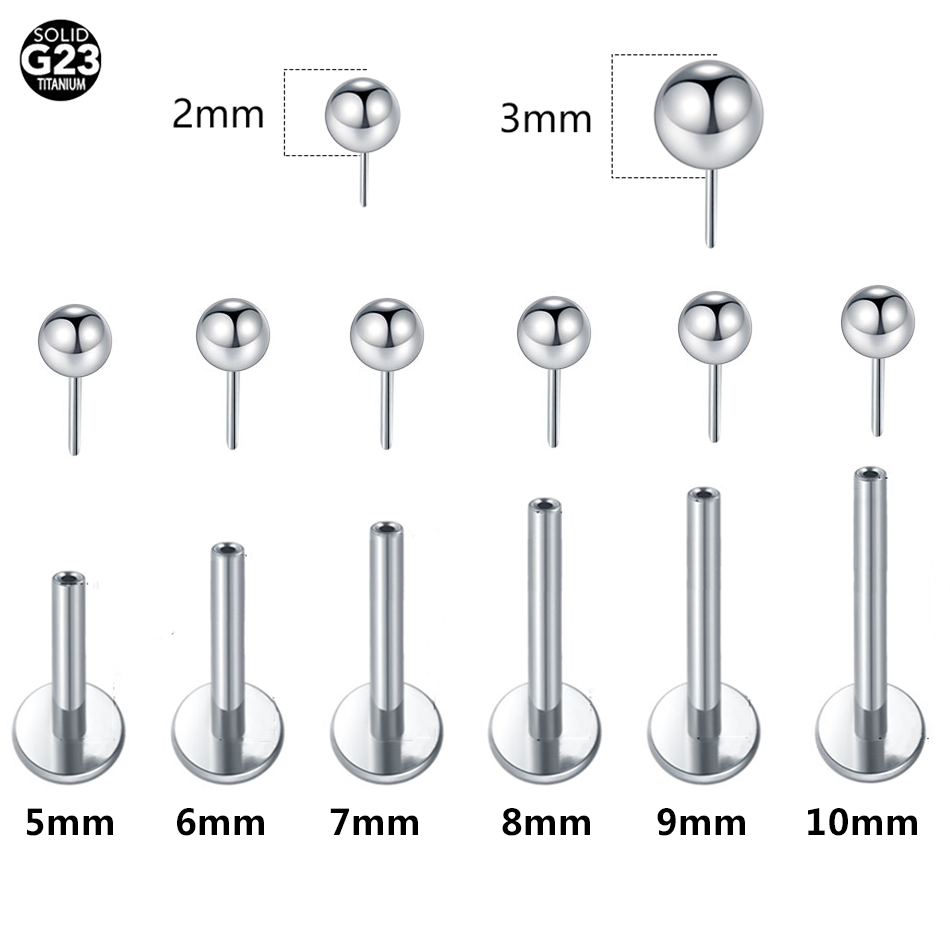 1/10pcs Titanium Push-in Balls - Body Jewelry Threadless recensie en prijs