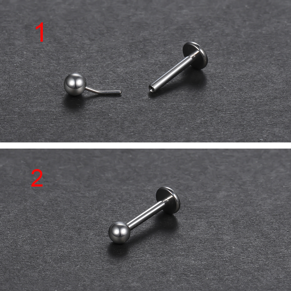 1/10pcs Titanium Push-in Balls - Body Jewelry Threadless recensie en prijs