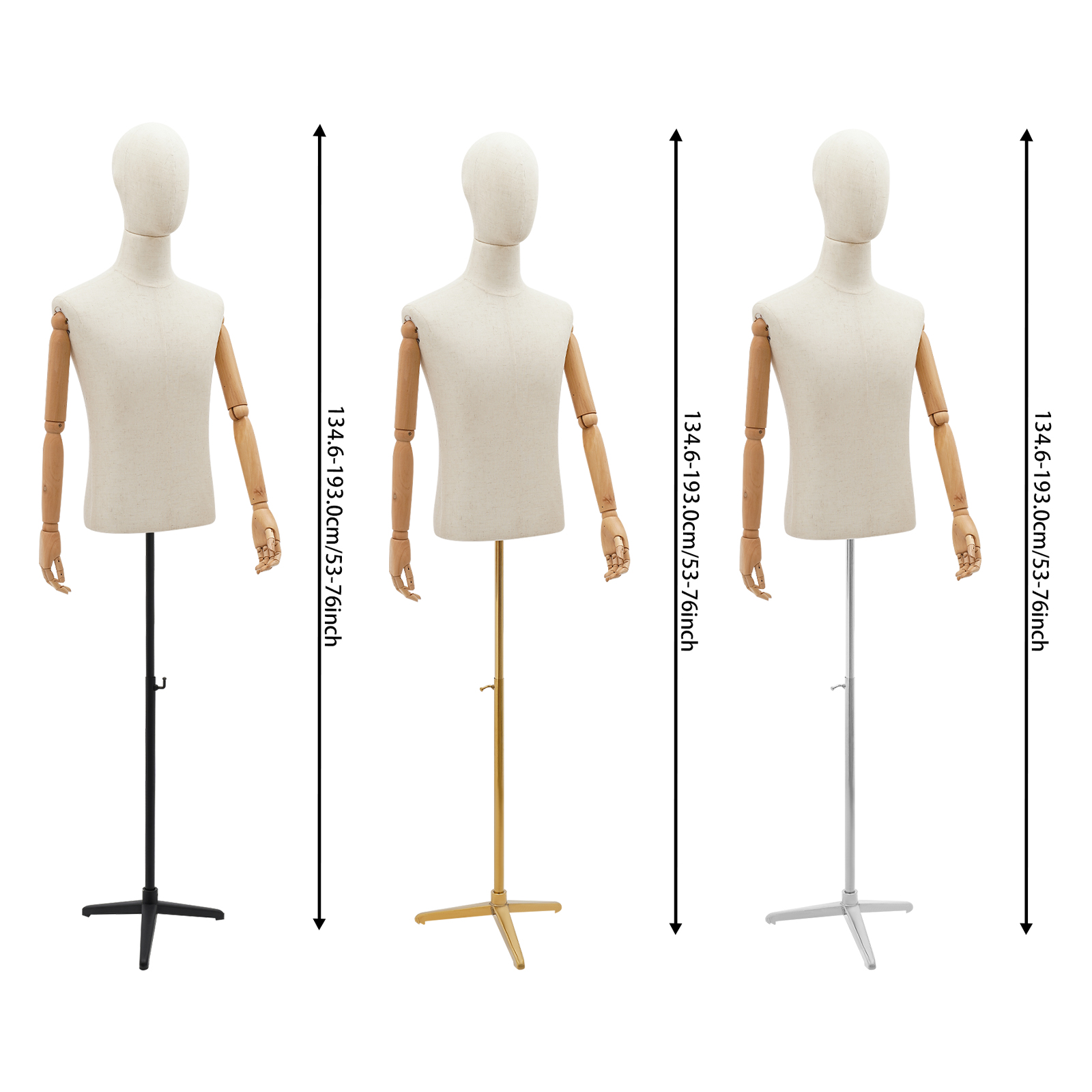 53-76in Adjustable Male Torso  - Body Jewelry Store recensie en prijs